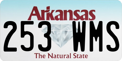 AR license plate 253WMS