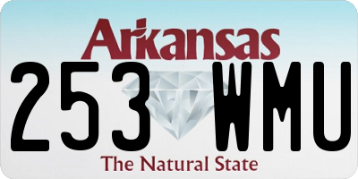 AR license plate 253WMU