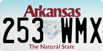 AR license plate 253WMX