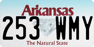 AR license plate 253WMY