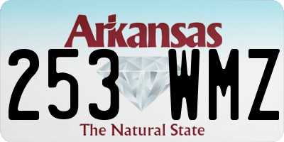 AR license plate 253WMZ