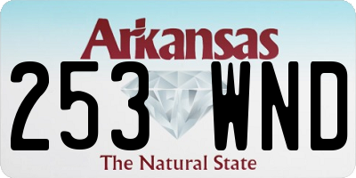 AR license plate 253WND