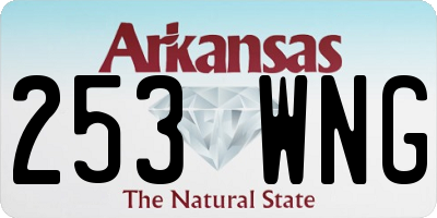 AR license plate 253WNG
