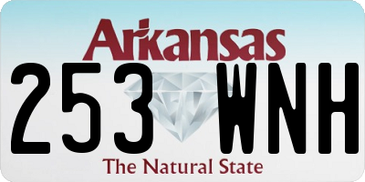AR license plate 253WNH