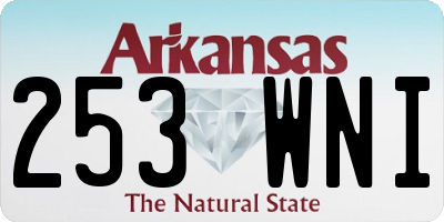AR license plate 253WNI