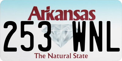 AR license plate 253WNL