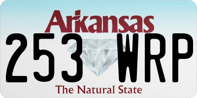 AR license plate 253WRP
