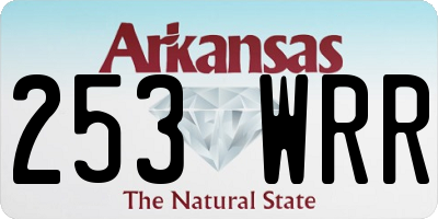 AR license plate 253WRR
