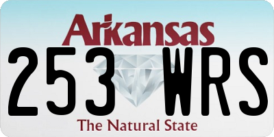 AR license plate 253WRS