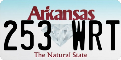 AR license plate 253WRT