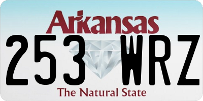 AR license plate 253WRZ