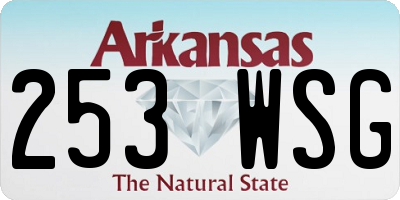 AR license plate 253WSG