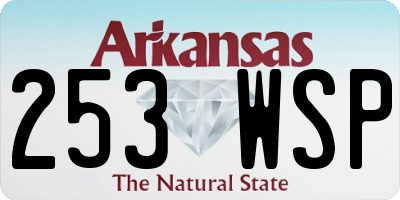 AR license plate 253WSP