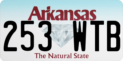 AR license plate 253WTB
