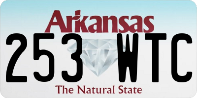 AR license plate 253WTC