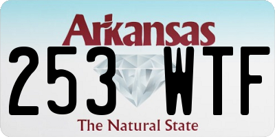 AR license plate 253WTF