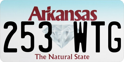 AR license plate 253WTG