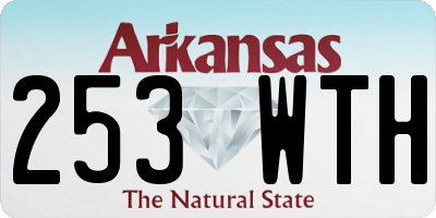 AR license plate 253WTH