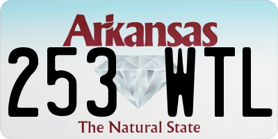 AR license plate 253WTL