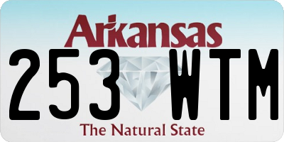 AR license plate 253WTM