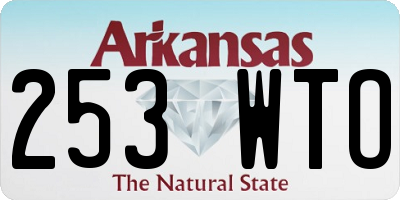 AR license plate 253WTO