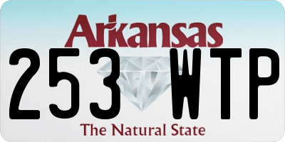 AR license plate 253WTP