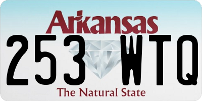 AR license plate 253WTQ