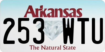 AR license plate 253WTU