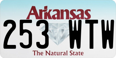 AR license plate 253WTW