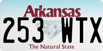 AR license plate 253WTX