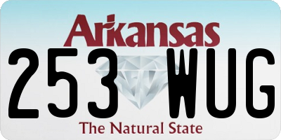 AR license plate 253WUG