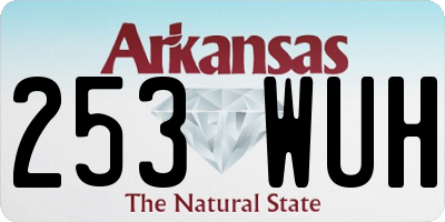 AR license plate 253WUH