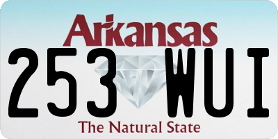 AR license plate 253WUI
