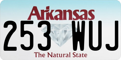 AR license plate 253WUJ