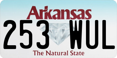 AR license plate 253WUL