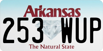 AR license plate 253WUP