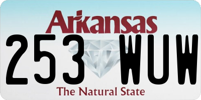 AR license plate 253WUW