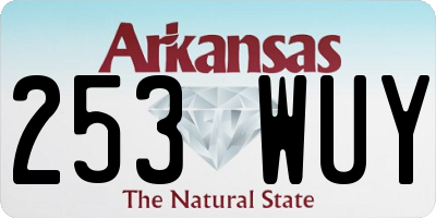 AR license plate 253WUY