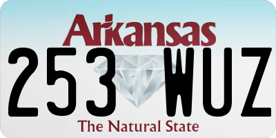 AR license plate 253WUZ