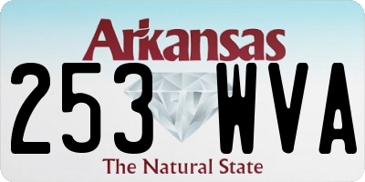 AR license plate 253WVA