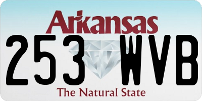 AR license plate 253WVB