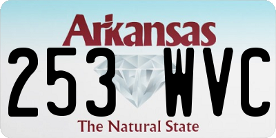 AR license plate 253WVC