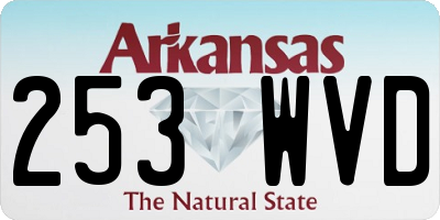 AR license plate 253WVD