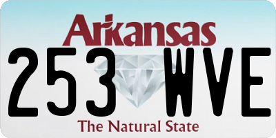 AR license plate 253WVE