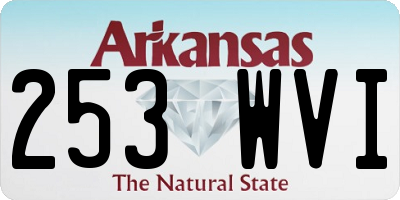 AR license plate 253WVI