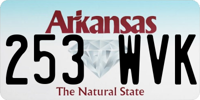 AR license plate 253WVK