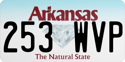 AR license plate 253WVP
