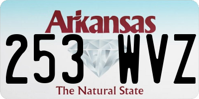 AR license plate 253WVZ