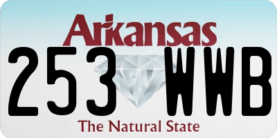 AR license plate 253WWB