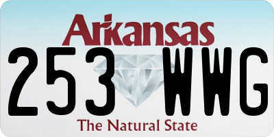 AR license plate 253WWG